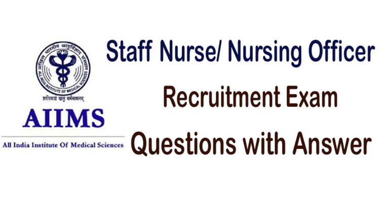 aiims question paper for nursing officer