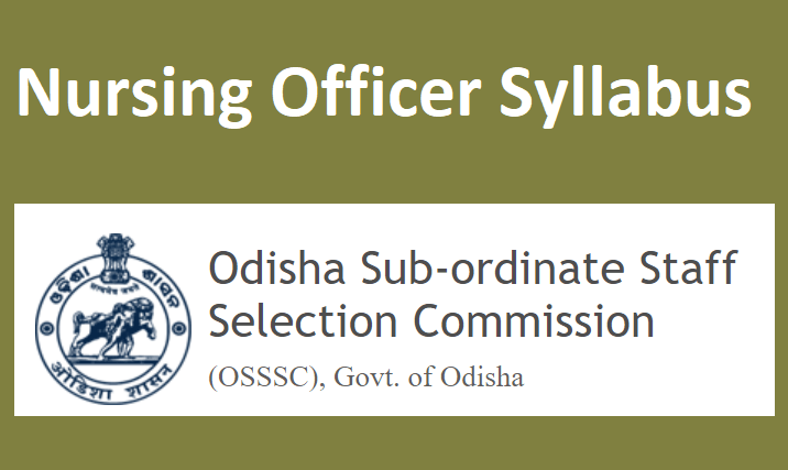 osssc nursing officer recruitment 2020